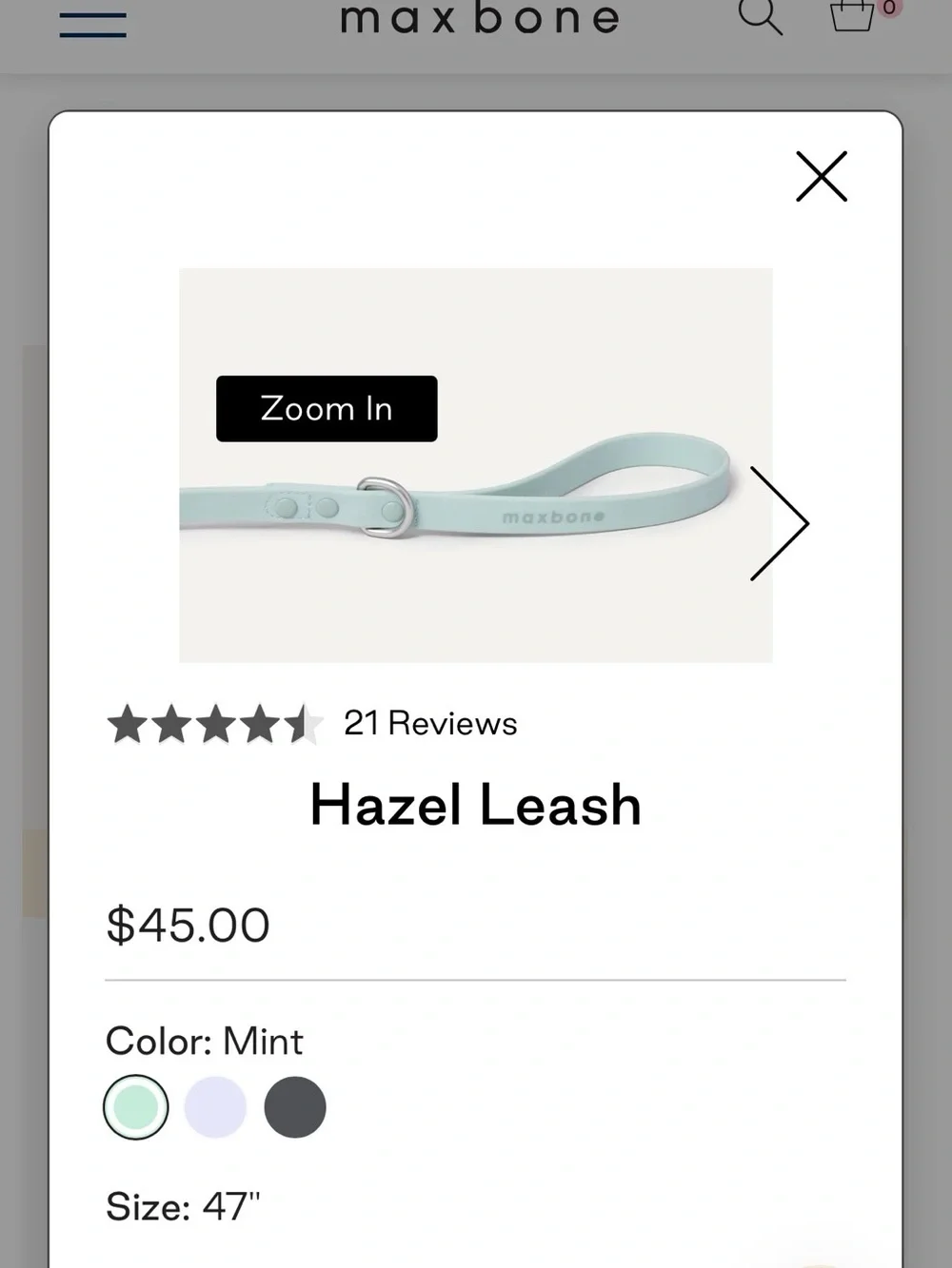 Maxbone Hazel leash